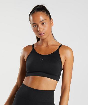 Sujetadores Deportivos Gymshark Flex Tiras Mujer Negras | CO 2196SGL